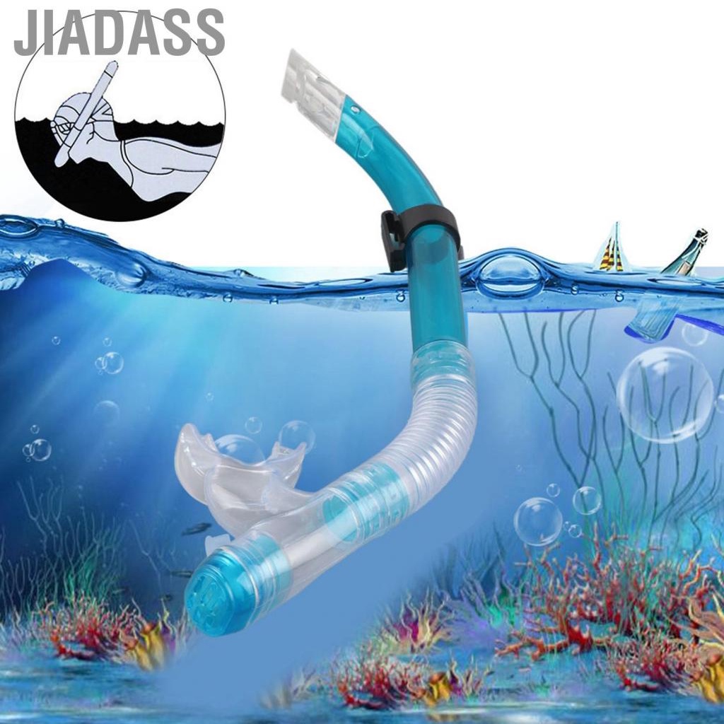 Jiadass 矽膠呼吸管乾式呼吸管水下水上運動游泳潛水浮潛專業成人泳池空氣