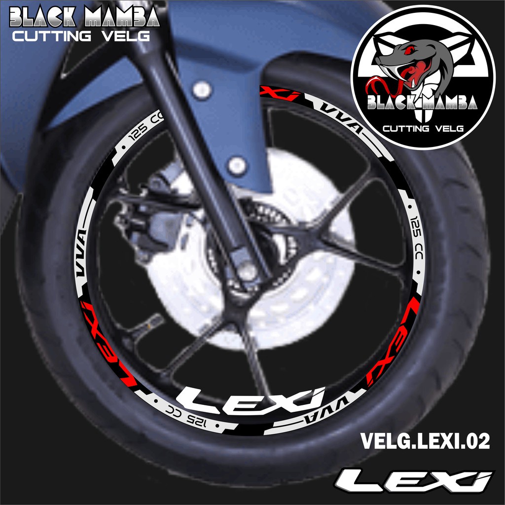 山葉 切割貼紙輪輞 LEXI STICKER LIS 列表變化輪胎/VELG YAMAHA LEXI 02