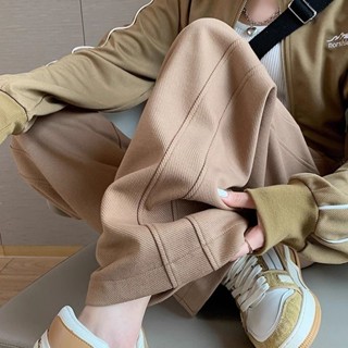 【🍒櫻桃大尺碼】大尺碼長褲 大碼刷毛秋冬新款運動褲女春夏新款高腰顯瘦休閑衛褲寬松直筒胖mm大碼闊腿褲