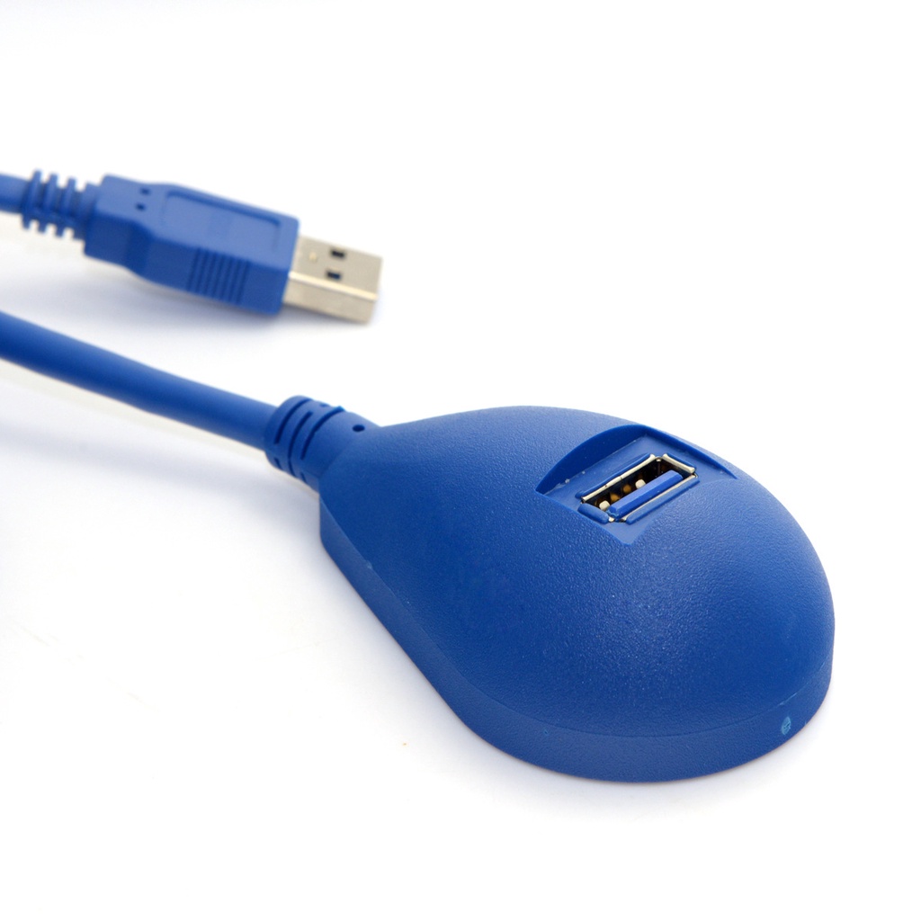 辰陽新款USB 3.0 A公對桌上型立式底座延長線 1.5m 公對母 藍色電