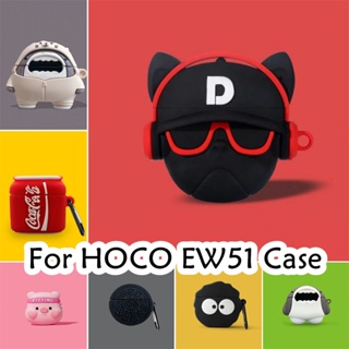 【現貨】適用於 Hoco EW51 Case 防摔卡通系列黑龍軟矽膠耳機套外殼保護套