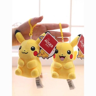 pokemon 皮卡丘 寶可夢吊飾 寶可夢娃娃 皮卡丘娃娃 書包掛件毛絨公仔鑰匙扣寶可夢包包週邊玩偶兒童可愛掛飾女