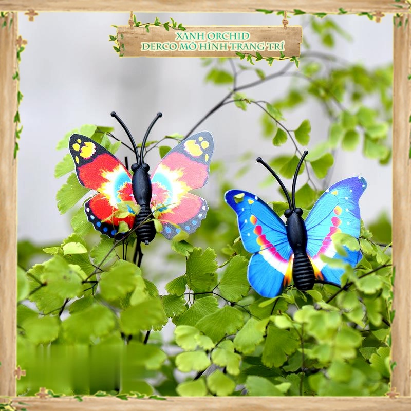 微型模型“迷你蝴蝶”裝飾石蓮花、花園/盆栽、dyi、玻璃容器