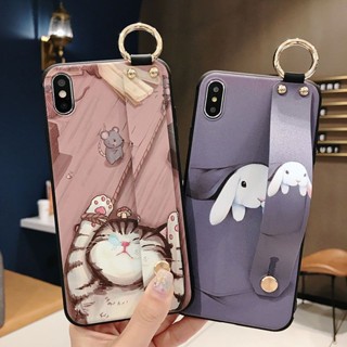疊疊殼 卡通貓咪腕帶支架外殼三星 S24 S23 FE S22 Ultar S21 S20 S10 NOTE20 手機殼