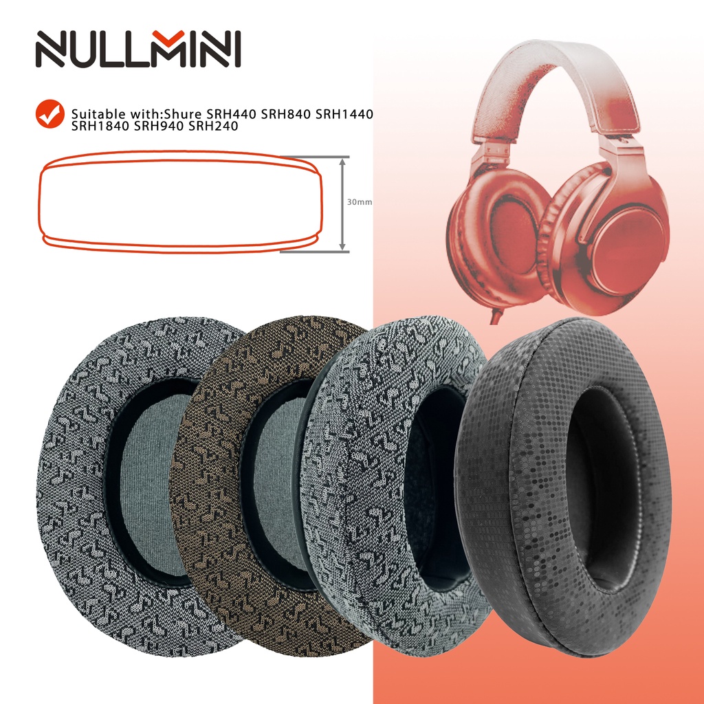 SHURE Nullmini 替換耳墊適用於舒爾 SRH440 SRH840 SRH1440 SRH1840 SRH94