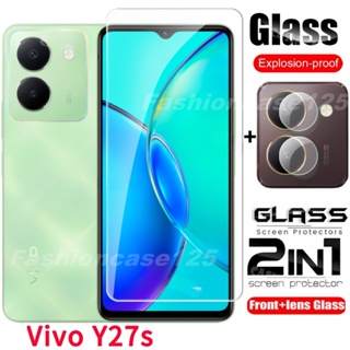 2 合 1 Vivo Y27s 2023 薄膜屏幕保護膜適用於 Vivo Y27s Y27 Y 27S VivoY27s