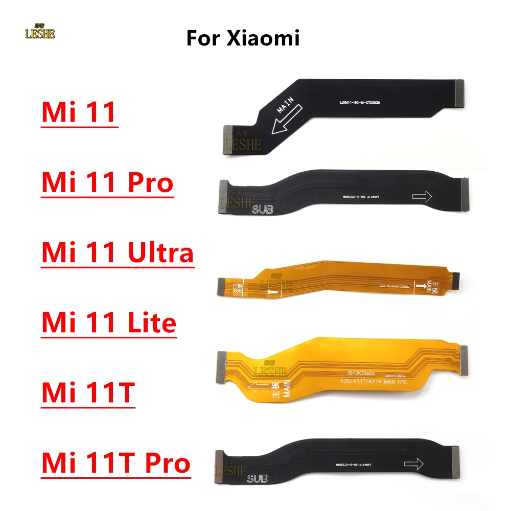 XIAOMI MI 適用於小米 Mi 11 11T Pro Lite Ultra 主主板連接帶狀液晶顯示器連接器主板排線