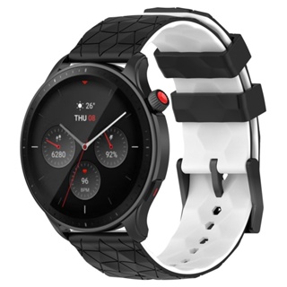 22MM 小米手錶運動版 足球紋 矽膠錶帶 小米手錶 color 運動版 運動透氣 替換腕帶 小米智能手錶帶 替換錶帶