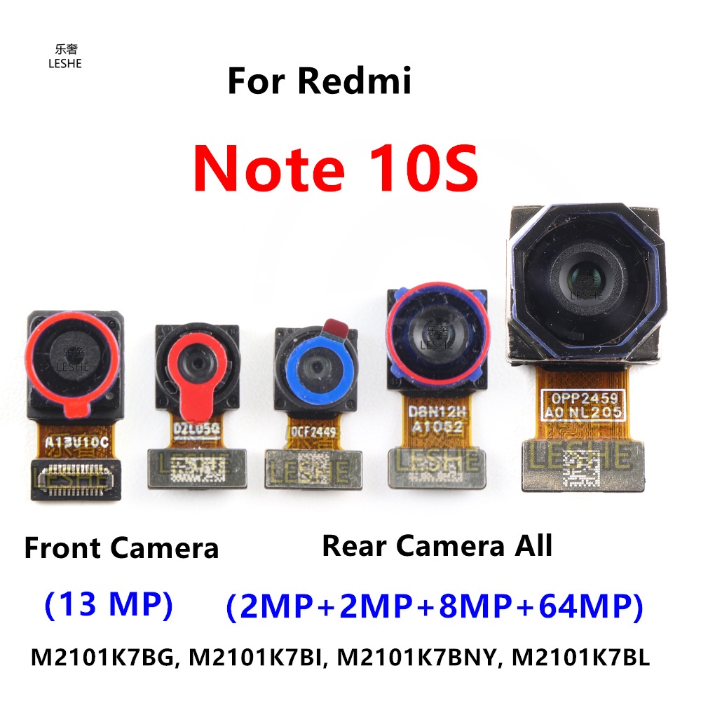 REDMI XIAOMI 適用於小米紅米 Note 10S 64MP 後置背面自拍前置攝像頭模塊排線 Note10S 的