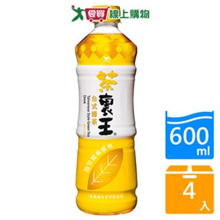 統一茶裹王臺式綠茶600mlx4【愛買】