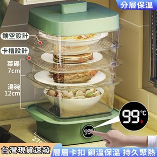 【臺灣12H出貨】層層卡扣鎖鮮透明防塵家用菜罩子 家用廚房防蚊蟲菜罩 密封設計可放微波爐加熱 多層保溫 家用廚房多層蓋菜
