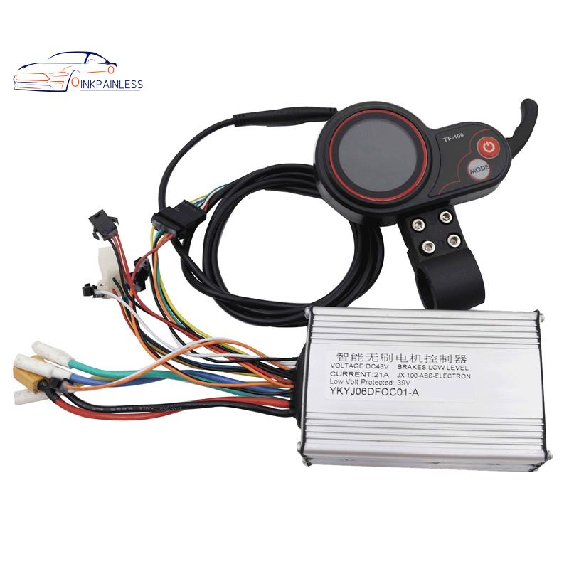 48v 21A 電動滑板車無刷控制器+TF-100 LCD 顯示油門計適用於酷狗 M4 Pro 電動滑板車更換零件配件