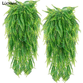 洛陽牡丹 人造壁掛 人造植物波士頓蕨類 假藤蔓掛常春藤裝飾綠色植物