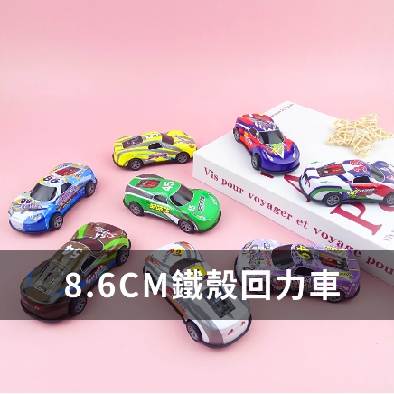LGKAR批發 8.6CM大號鐵殼回力車扭蛋玩具車 兒童玩具娃娃機獎品禮物 WJ640