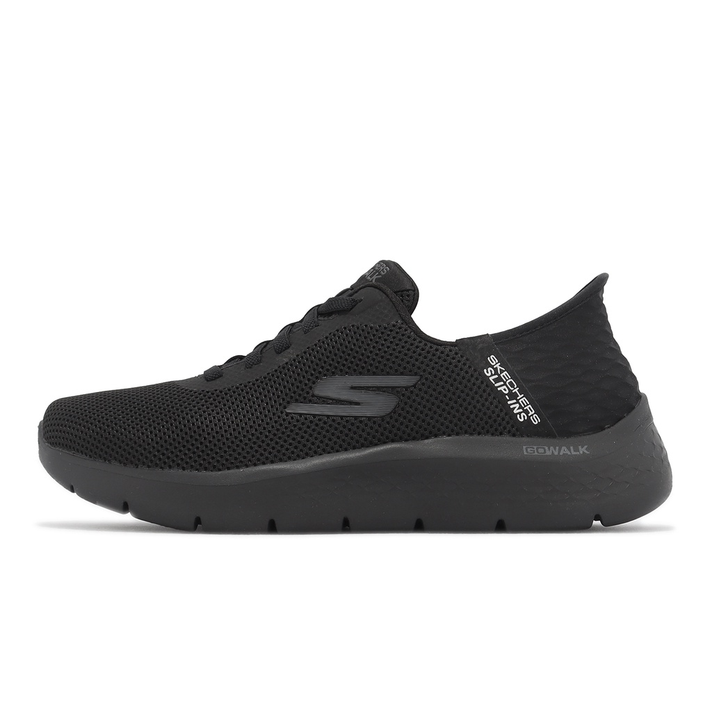 Skechers 休閒鞋 Go Walk Flex Slip-Ins 黑 套入 懶人鞋 男鞋 216496BBK