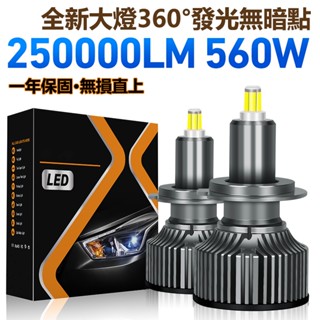 【臺灣發貨】 360°大燈 汽車大燈 機車 車燈 CSP LED大燈 9006 H11 H7 霧燈 風扇散熱 聚光 直上