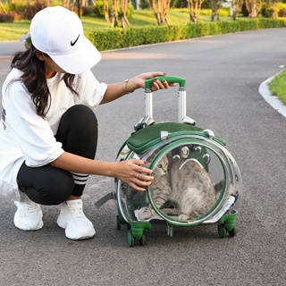 大容量泡泡箱貓包拉桿箱貓咪外出便攜透明寵物狗行李箱透氣太空艙