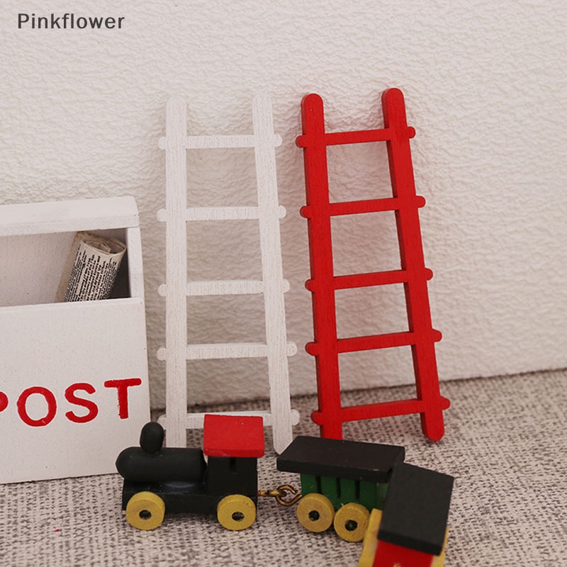 Pinkflower 1:12娃娃屋微型家具梯子樓梯家居裝飾玩具EN