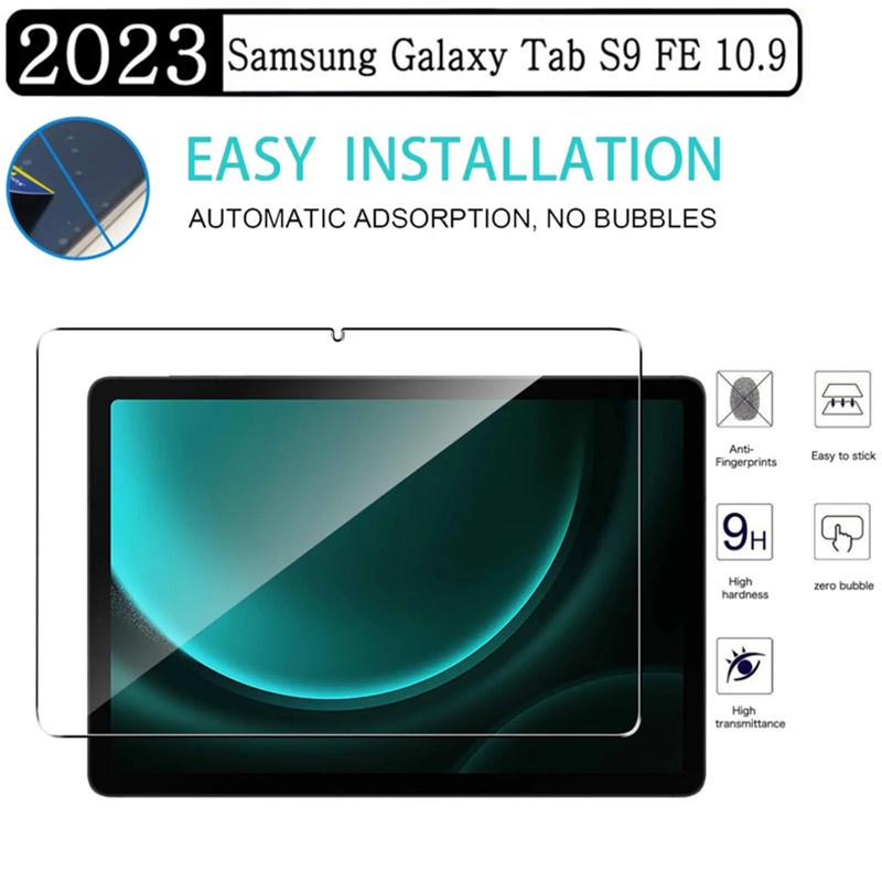 SAMSUNG 9h 鋼化玻璃適用於三星 Galaxy Tab S9 FE 10.9 2023 SM-X510 SM-X