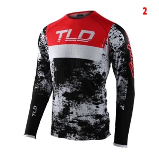 2024 Troy Lee Designs 球衣越野摩托車球衣男士長袖賽車球衣山地車騎行襯衫休閒自行車騎行襯衫