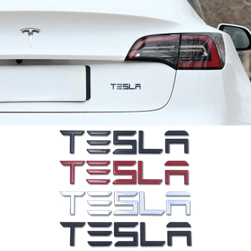 特斯拉 車標 貼標 字標 MODEL3  S X Y改裝 後尾標 TESLA 金屬車貼 tesla 英文字母標 側標 尾