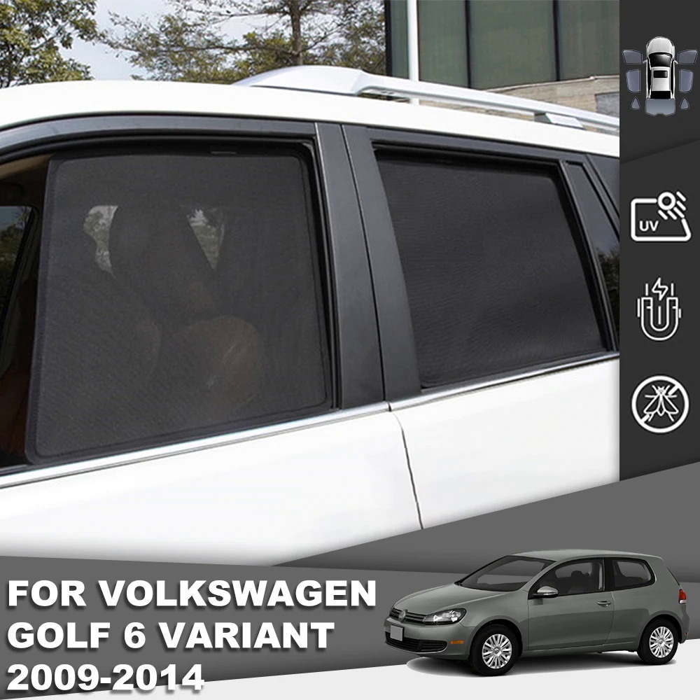 VOLKSWAGEN 大眾大眾 GOLF 6 Variant 2008-2013 磁性汽車遮陽板前擋風玻璃框架窗簾後側窗