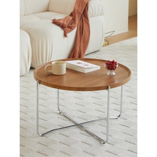 『Royal_Furniture』極簡客廳茶几小戶型家用角幾陽台泡茶桌戶外可摺疊圓形輕奢小桌子