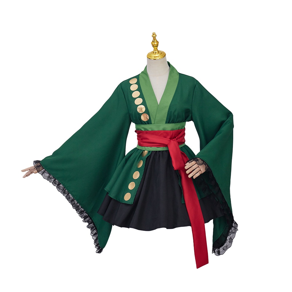 現貨海賊王 索隆cos服裝索隆性轉和服裙子cosplay