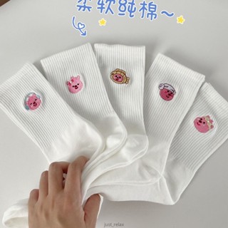 可愛loopy襪子 長襪 純棉襪 露比 運動襪 小海狸襪子女 保暖 冬天襪子 長筒襪 踝襪 韓國卡通刺繡 學生襪子 吸溼