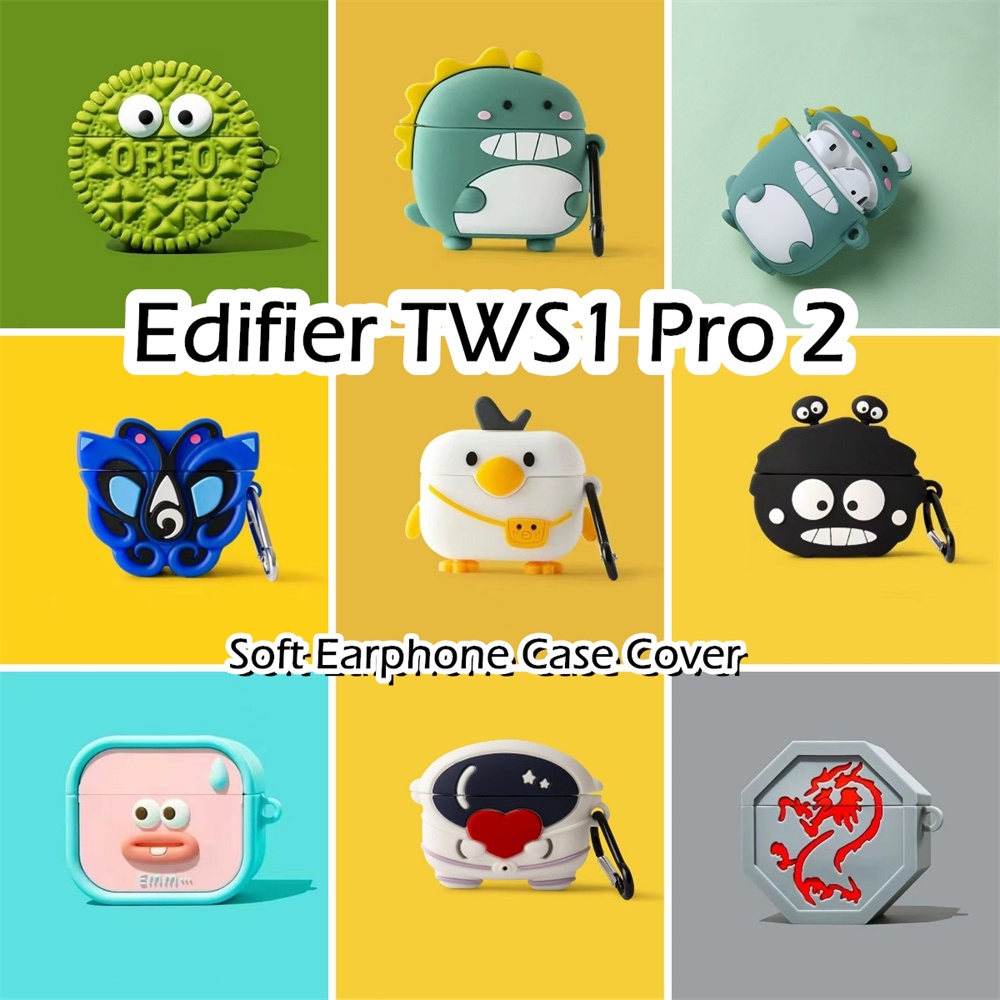 EDIFIER 【有貨】適用於漫步者 Tws1 Pro 2 Case 動漫卡通造型軟矽膠耳機套外殼保護套