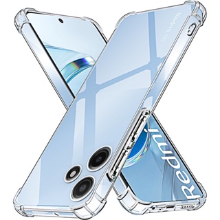 XIAOMI 適用於小米 Redmi 12 透明 TPU 防震後蓋的矽膠透明手機殼