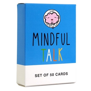 現貨 桌遊 卡牌遊戲Mindful Talk桌遊遊戲 充滿智慧的談話兒童對話溝通益智桌遊英文卡牌