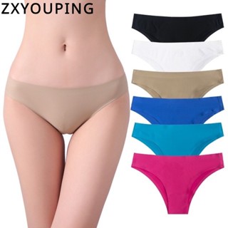 Zxyouping 女士丁字褲女式低腰冰絲丁字褲透氣無縫隱形
