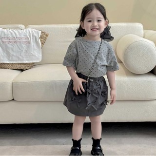 Baby童衣 兒童短袖套裝 女童外出套裝 女寶寶夏季出遊套裝 簡約百搭童短袖上衣+短褲 【預購】
