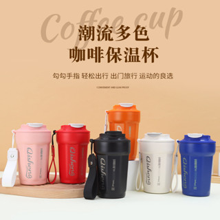 智慧八角咖啡杯創意316不銹鋼陶瓷內膽保溫杯戶外車載翻蓋隨行杯保溫瓶保冰杯水壺保溫壺