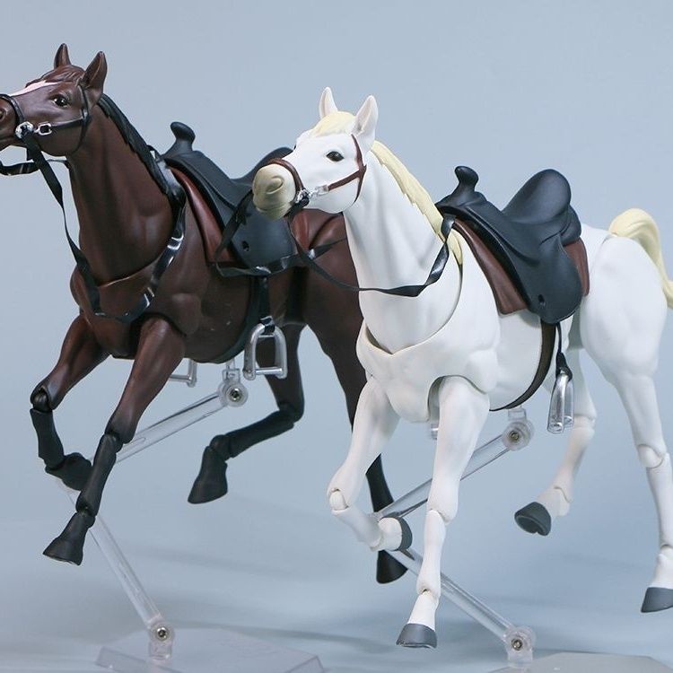 阿卡姆廠 figma 490d 馬 ver.2 白馬 棕馬 可動手辦