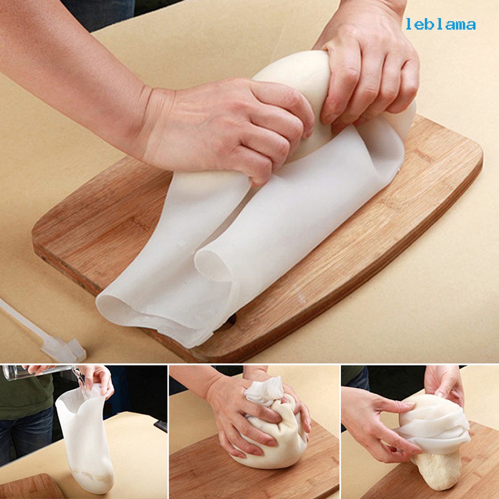 [LBA]矽膠揉麵袋加厚不粘手保鮮擀麵拌菜多合面袋子廚房烘焙工具