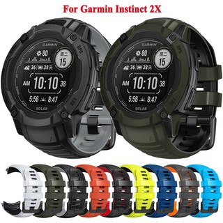 【免運】佳明本能2X Garmin Instinct 2X Solar 太陽能 運動矽膠錶帶 替換矽膠腕帶