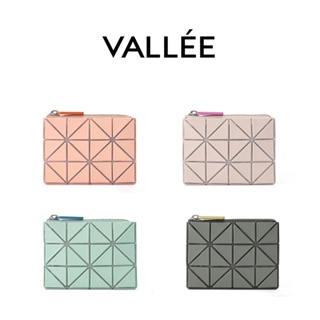 【VALLEE】✨現貨女包✨日本三宅一生同款幾何菱格零錢包三角片卡包個性隨身手拿小包包鑰匙包