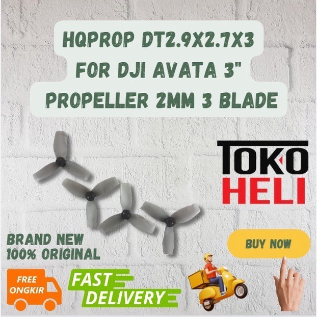 Hqprop DT2.9X2.7X3 適用於 DJI Avata 3 螺旋槳 2mm 3 葉片灰色