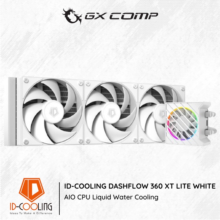 中冷 DASHFLOW 360 XT LITE WHITE AIO CPU 液態水冷