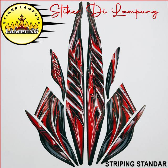 山葉 Hitam Striping yamaha mio soul 2012 黑色全貼紙清單車身最佳品質