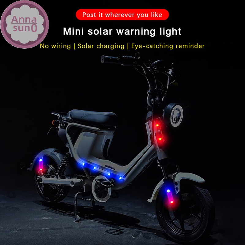 Annasun Mini LED太陽能汽車警示燈夜間安防模擬報警器無線防盜警示燈閃爍假人報警燈HG