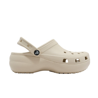 Crocs 卡駱馳 Classic 厚底 女鞋 基本款 奶茶 洞洞鞋 涼鞋 [YUBO] 2067502Y2