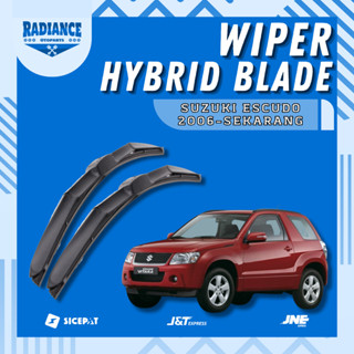 SUZUKI 1 套 2006 年鈴木 Escudo Hybrid Wiper 現在沒有鐵架左右混合刀片模型
