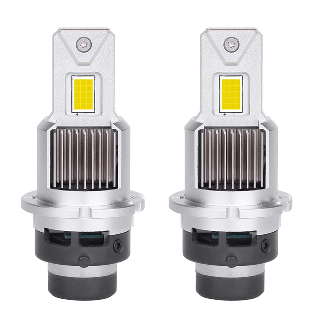 2 件 D4S D4R D2R D2S LED 大燈燈泡 6000K 白色轉換套件即插即用氙氣 HID 燈更換 CANB