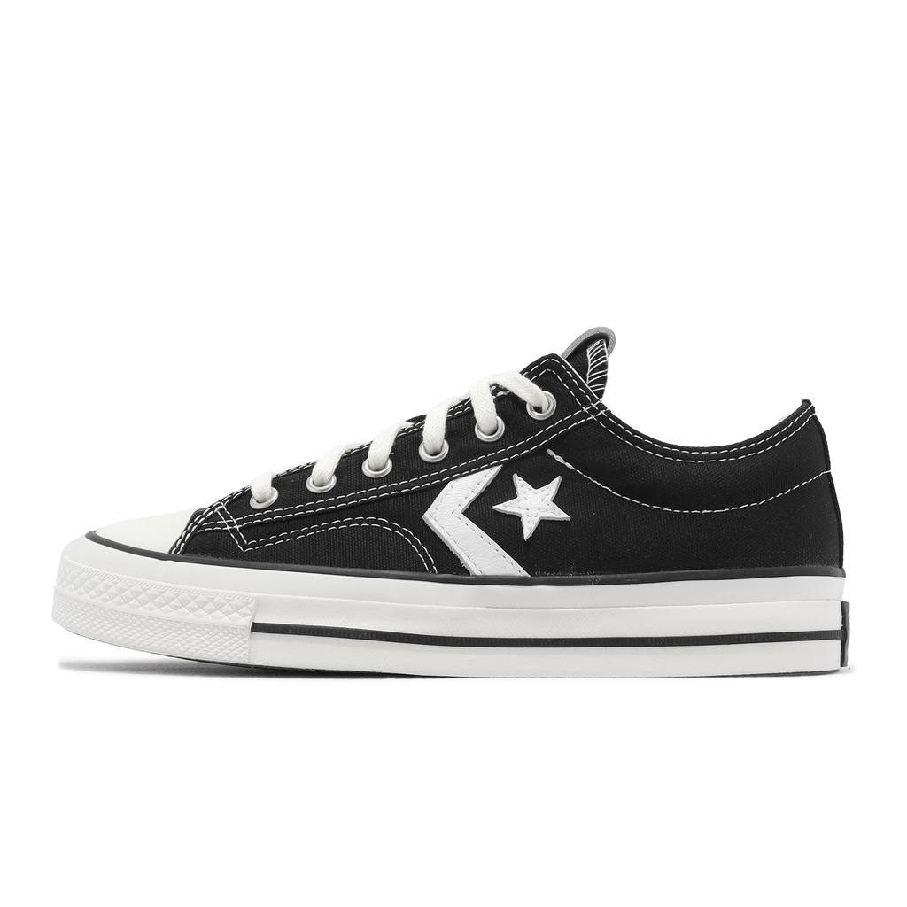 Converse 休閒鞋 Star Player 76 Low 黑 白 一星 帆布鞋 男女鞋 【ACS】 A01607C