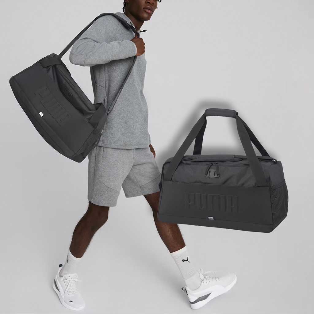 Puma 包包 Sports Bag S 黑 行李袋 健身包 旅行袋 大容量【ACS】 07929401