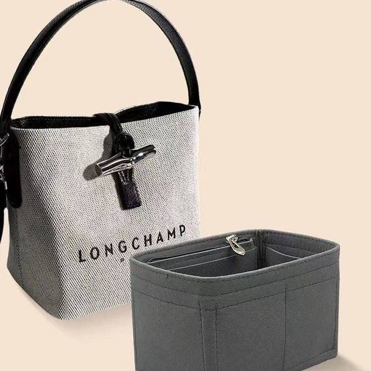 適用Longchamp瓏驤竹節水桶包內袋龍驤帆布包內襯包中包撐收納