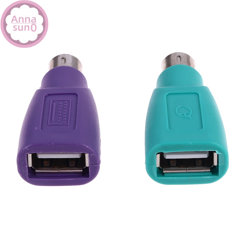 Annasun 1 對鍵盤鼠標 PS2 到 PS/2 usb 適配器轉換器,適用於 usb 鍵盤鼠標 HG